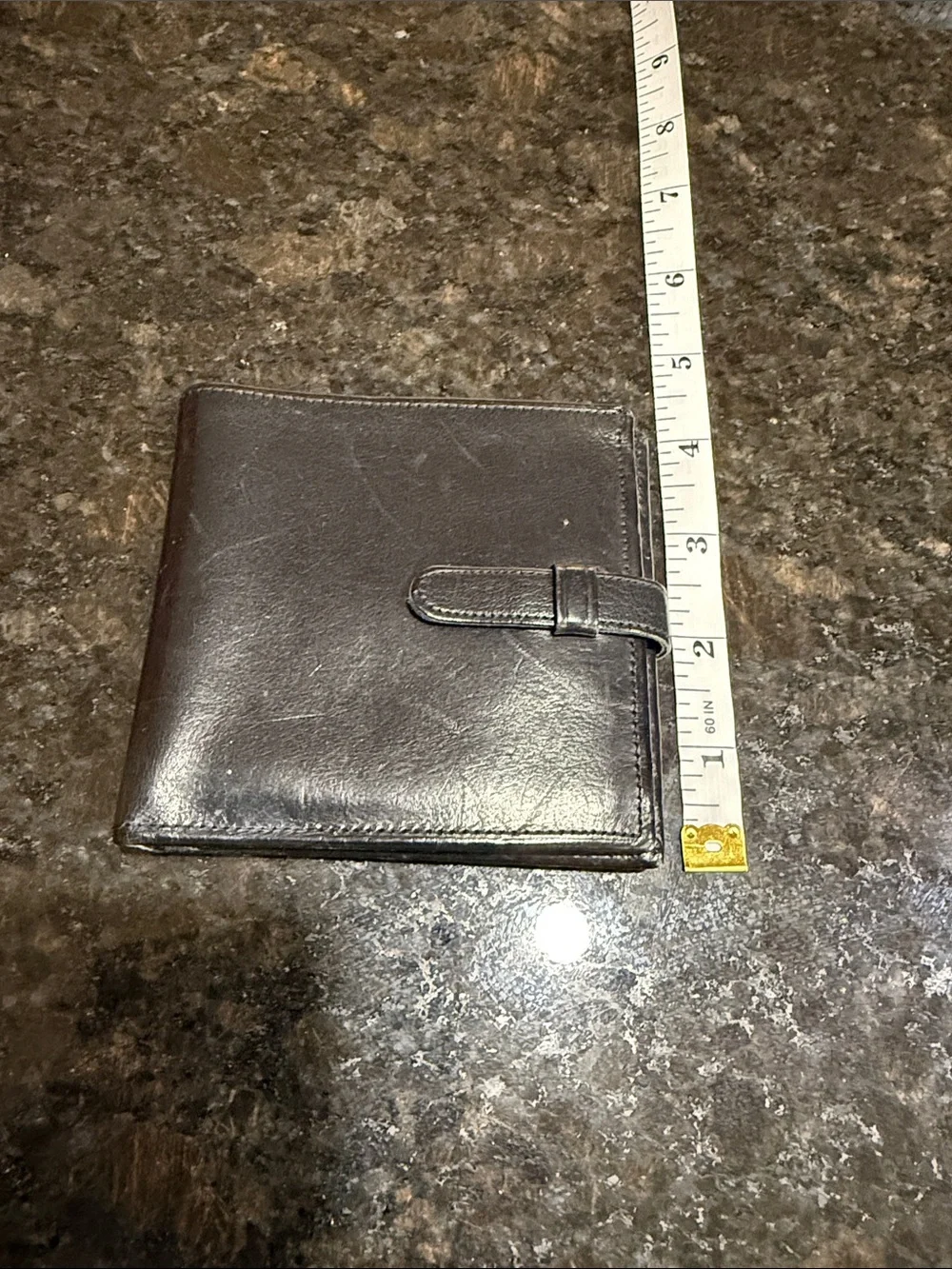 Coach Men's or Women’s Black Leather Card Holder with Strap